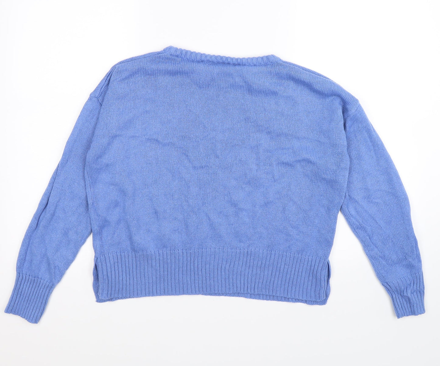 Brave Soul Womens Blue  Knit Pullover Jumper Size M