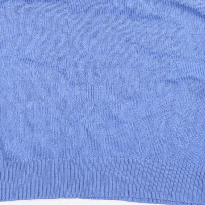 Brave Soul Womens Blue  Knit Pullover Jumper Size M