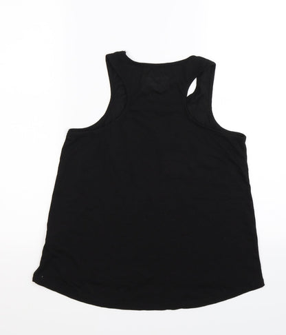 Young Dimension Girls Black   Basic Tank Size 12-13 Years  - love what you do
