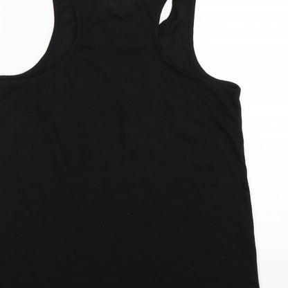 Young Dimension Girls Black   Basic Tank Size 12-13 Years  - love what you do