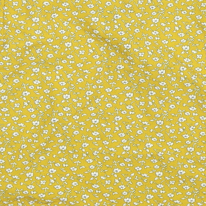 SheIn Womens Yellow Floral Chiffon A-Line Skirt Size L