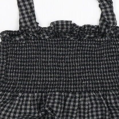 FOREVER 21 Womens Grey Check  Cropped Tank Size L