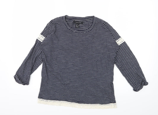 Womens UK Size 10 Atmosphere Blue Basic T-Shirt