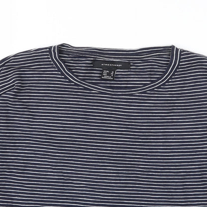 Womens UK Size 10 Atmosphere Blue Basic T-Shirt