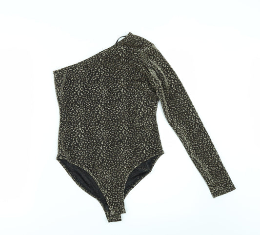 Primark Womens Gold   Bodysuit One-Piece Size XS