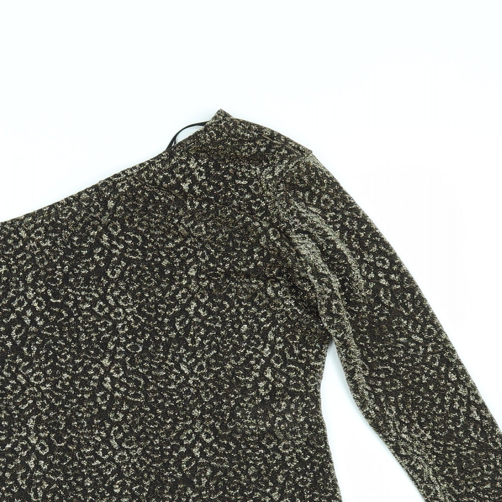 Primark Womens Gold   Bodysuit One-Piece Size XS