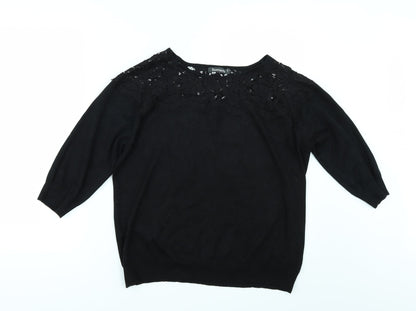 Bonmarché Womens Black   Basic T-Shirt Size S