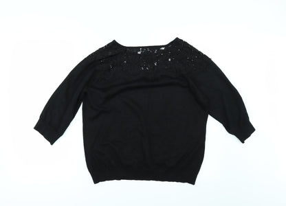 Bonmarché Womens Black   Basic T-Shirt Size S