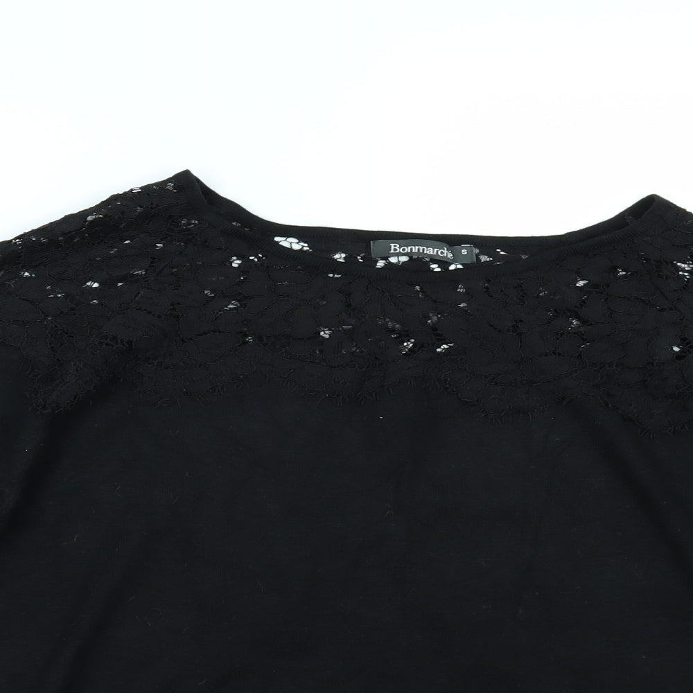 Bonmarché Womens Black   Basic T-Shirt Size S