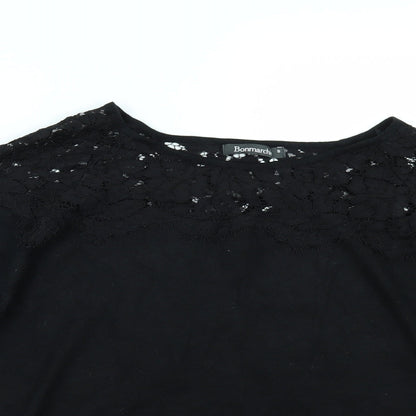 Bonmarché Womens Black   Basic T-Shirt Size S
