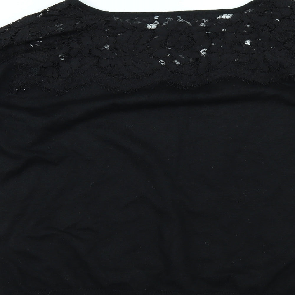 Bonmarché Womens Black   Basic T-Shirt Size S