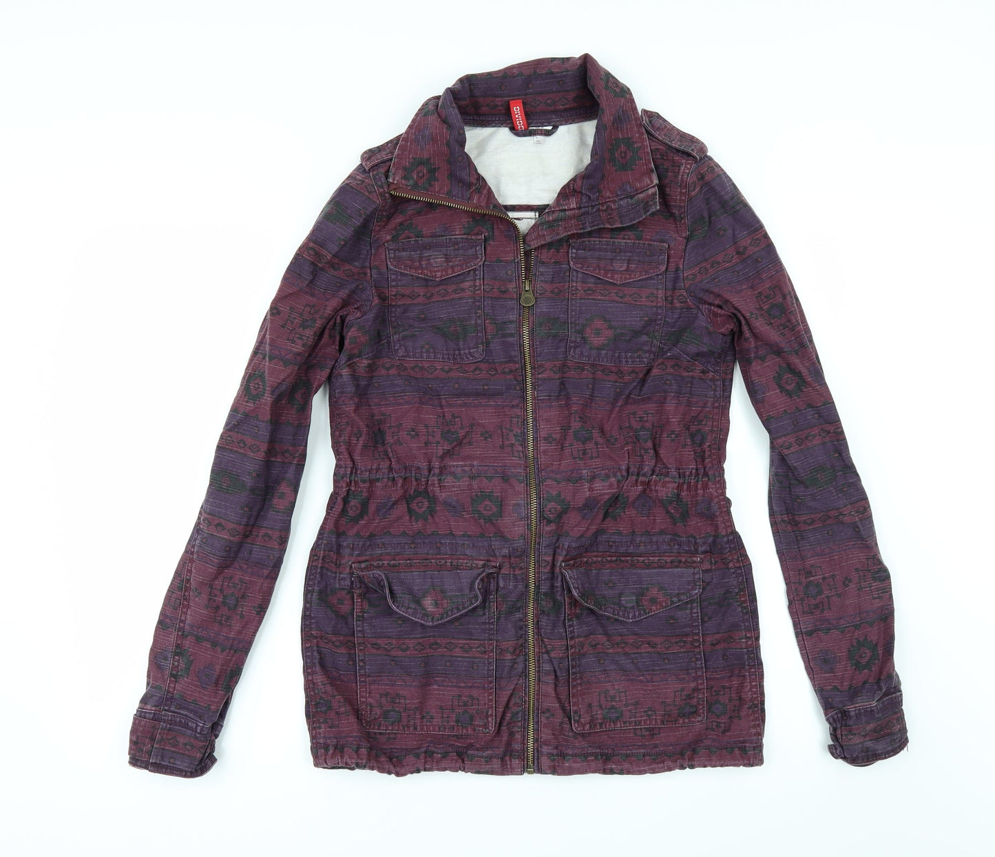 Divided by H&M Womens Multicoloured Geometric  Jacket  Size 8