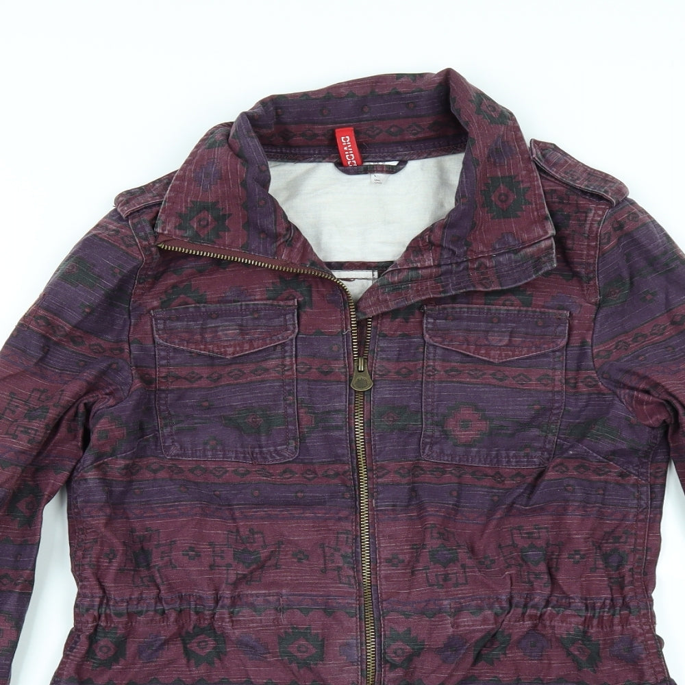 Divided by H&M Womens Multicoloured Geometric  Jacket  Size 8