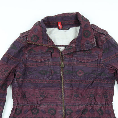 Divided by H&M Womens Multicoloured Geometric  Jacket  Size 8