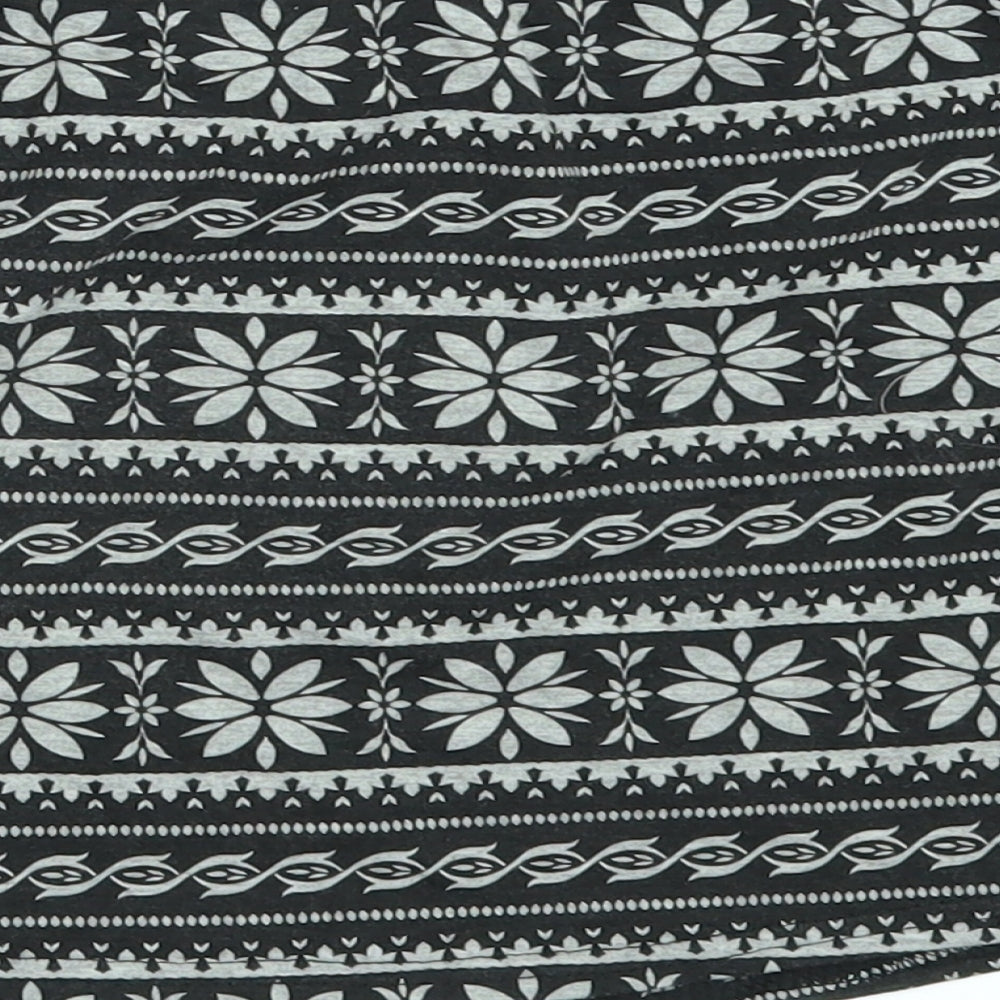 Young Dimension Girls Black Geometric  Mini Skirt Size 9-10 Years