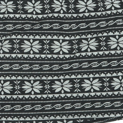 Young Dimension Girls Black Geometric  Mini Skirt Size 9-10 Years