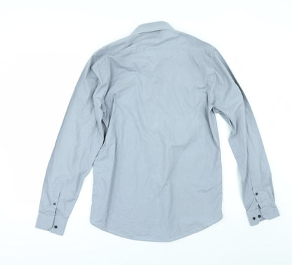 Primark Mens Grey    Button-Up Size 15.5