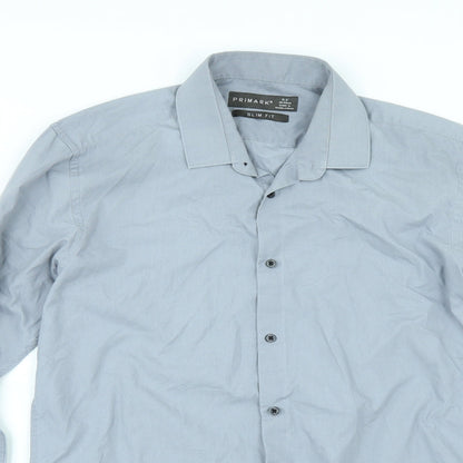 Primark Mens Grey    Button-Up Size 15.5