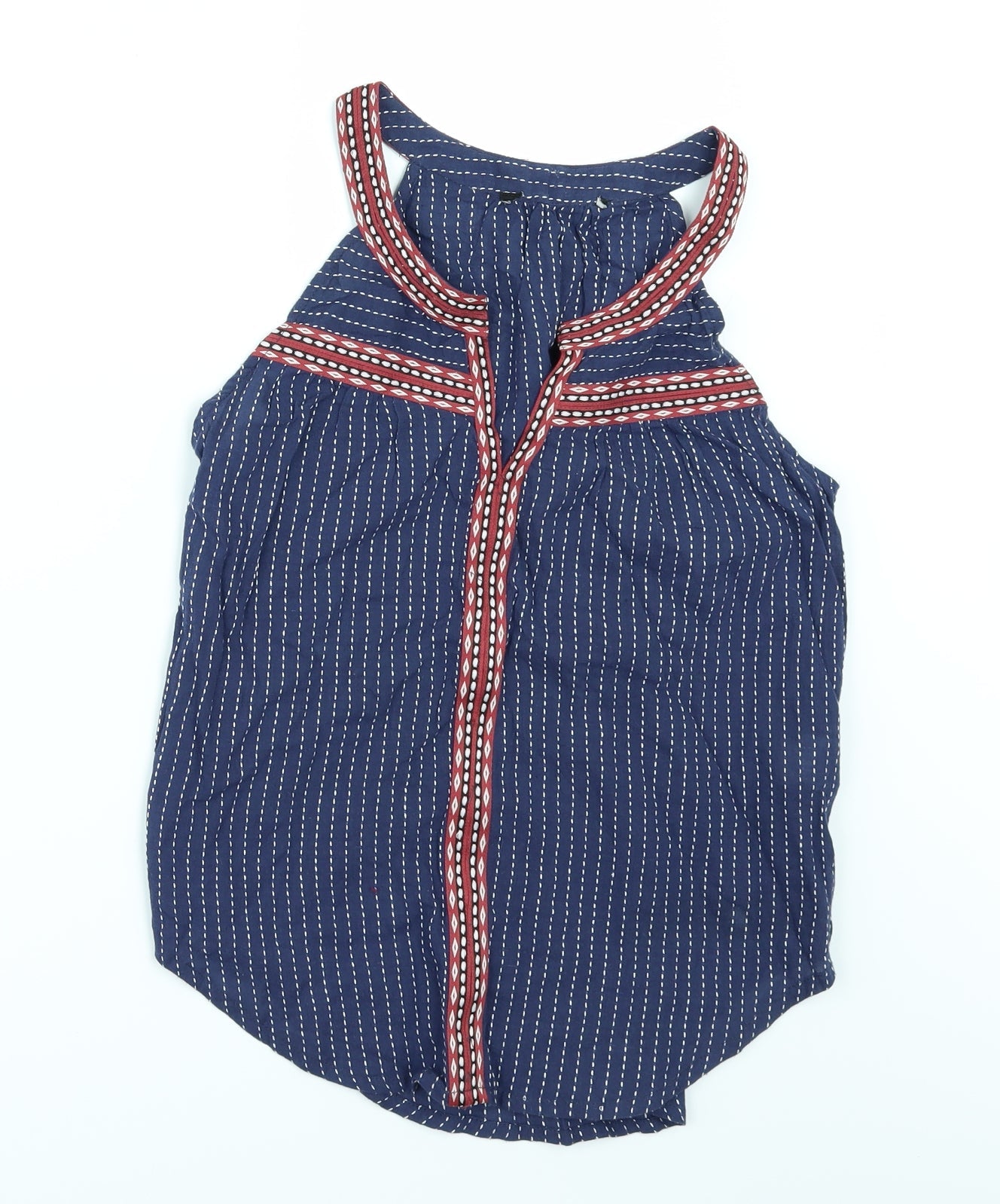 Primark Womens Blue Striped  Tunic Blouse