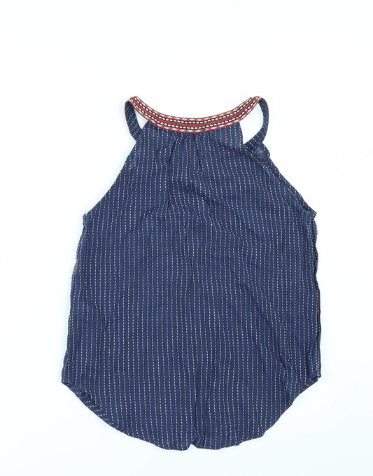 Primark Womens Blue Striped  Tunic Blouse