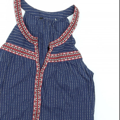 Primark Womens Blue Striped  Tunic Blouse