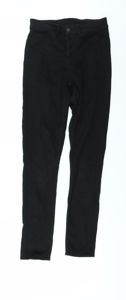 Womens UK Size 8 H&M Regular Fit Skinny Black Jeans