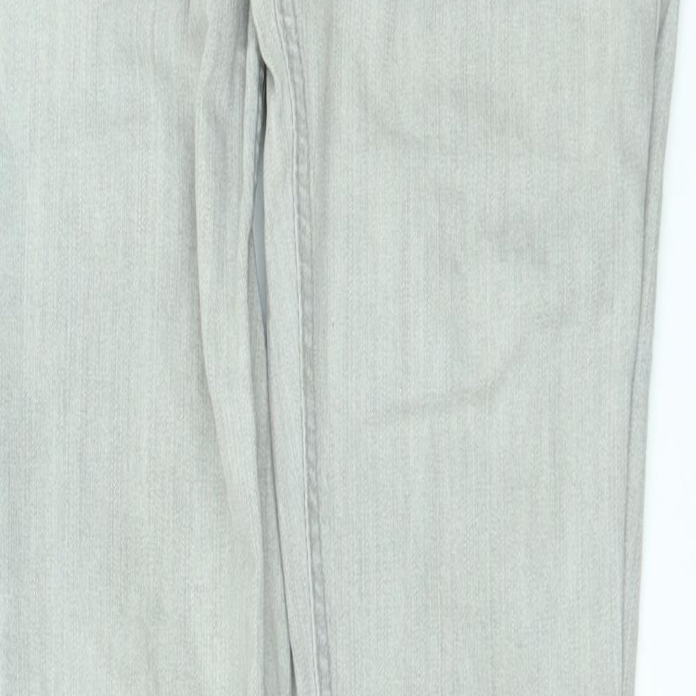 Denim & Co. Womens Grey  Denim Skinny Jeans Size 8 L31 in