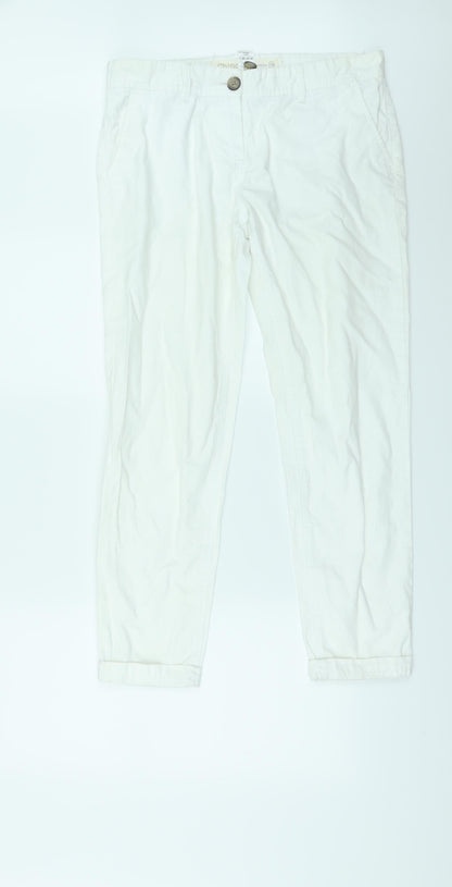 NEXT Womens White   Skinny Jeans Size 12 L27 in