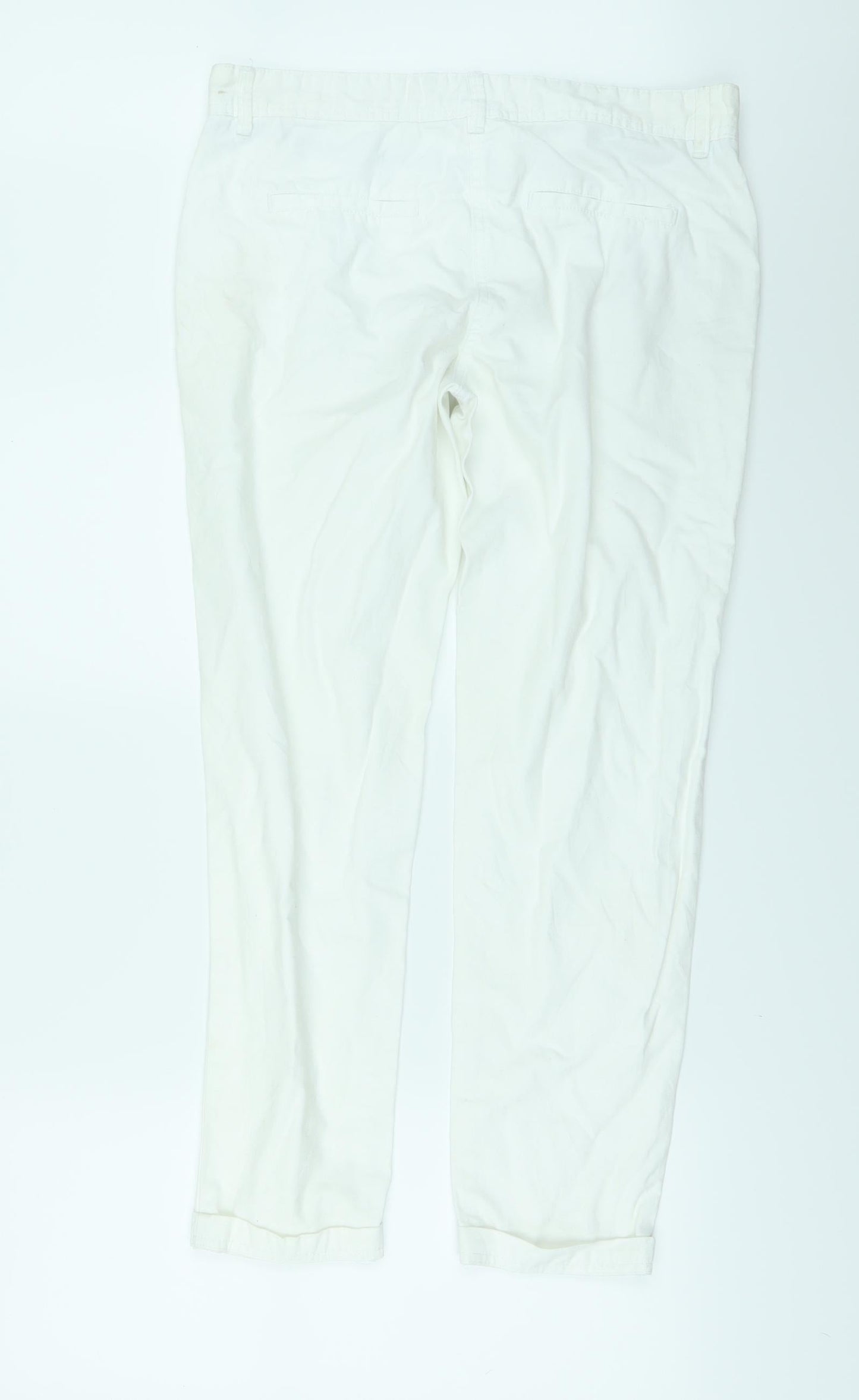 NEXT Womens White   Skinny Jeans Size 12 L27 in
