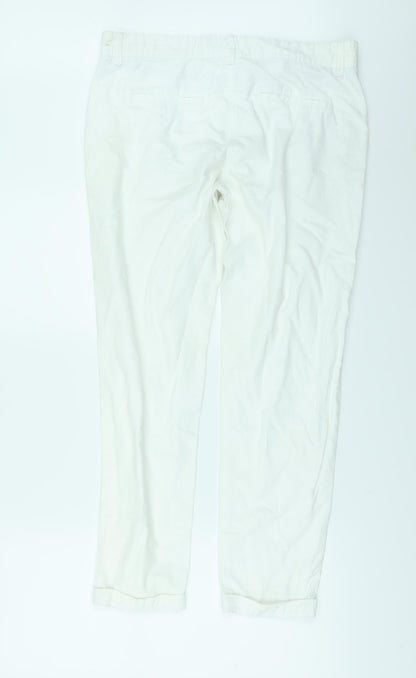 NEXT Womens White   Skinny Jeans Size 12 L27 in