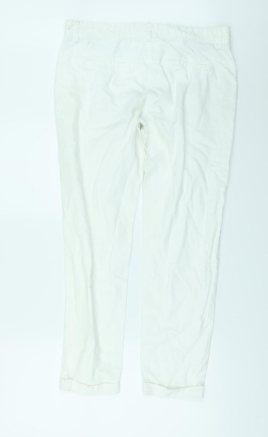 NEXT Womens White   Skinny Jeans Size 12 L27 in