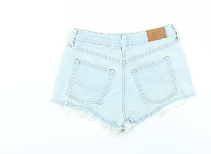 BDG Womens Black  Denim Hot Pants Shorts Size 26 in