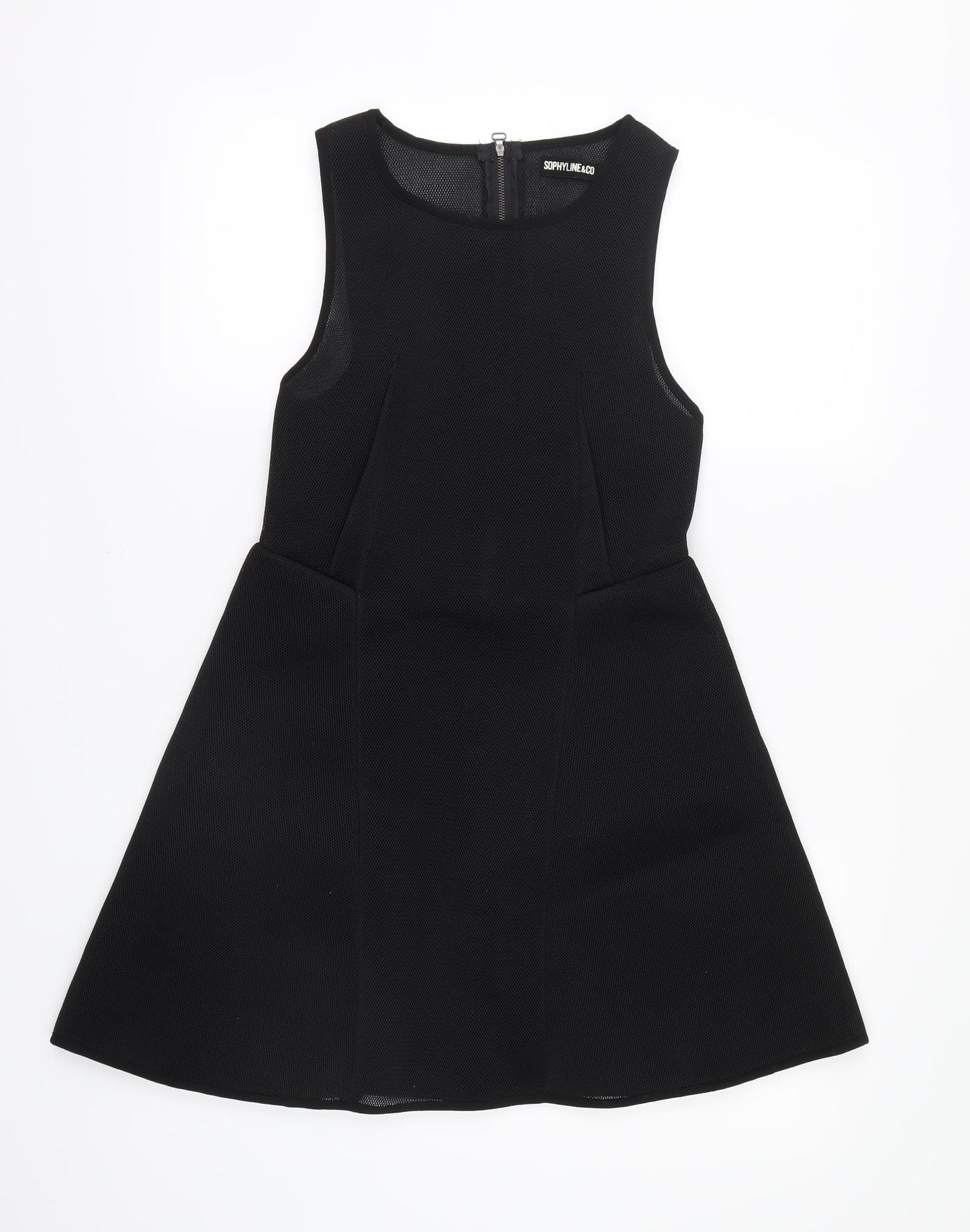 Sophyline & Co Womens Black   Shirt Dress  Size S  - Sheer