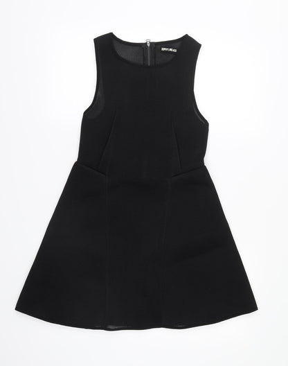 Sophyline & Co Womens Black   Shirt Dress  Size S  - Sheer