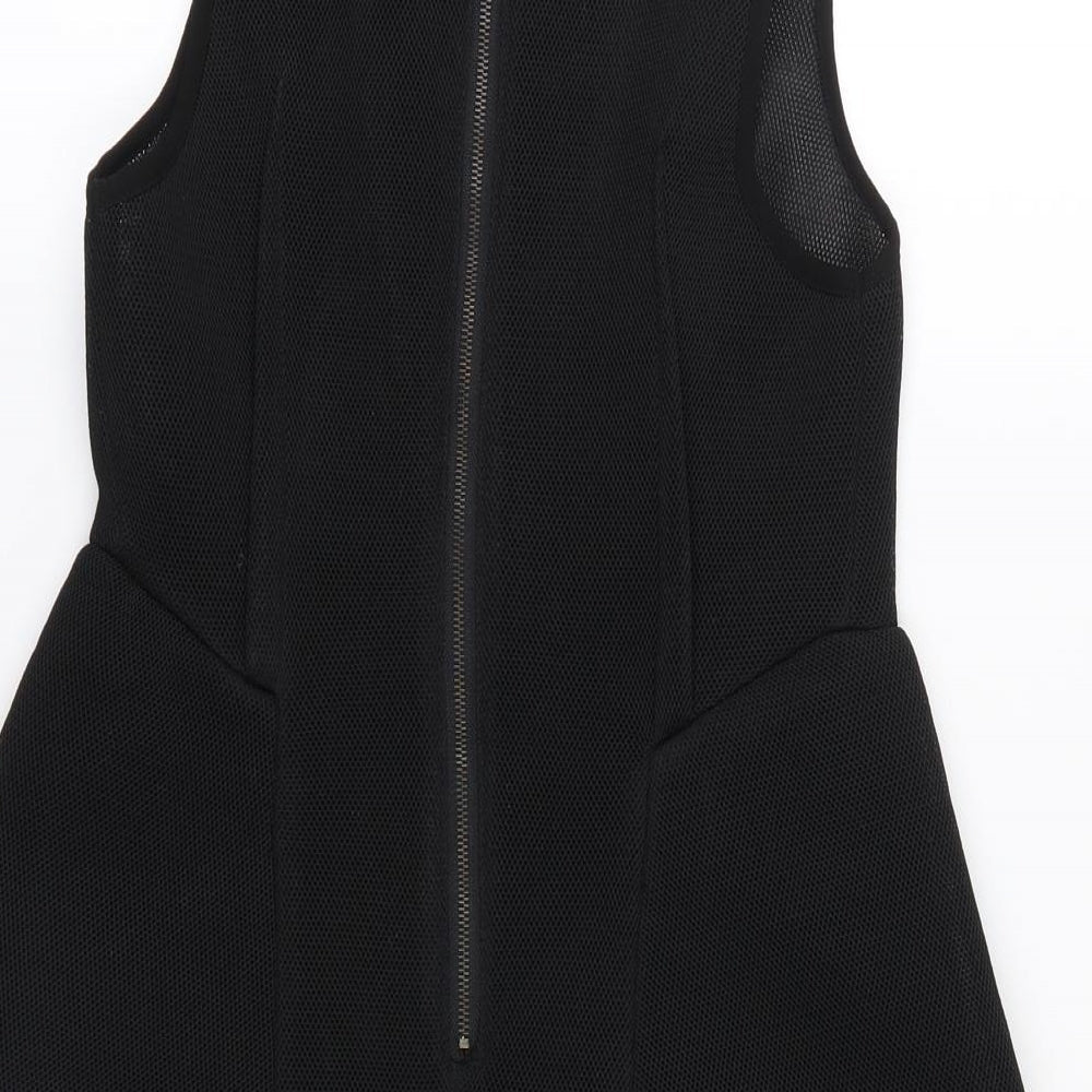 Sophyline & Co Womens Black   Shirt Dress  Size S  - Sheer