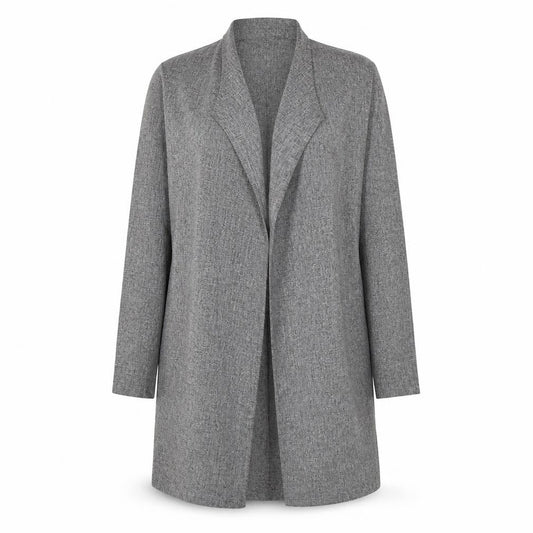 Preworn Womens Grey Geometric  Cardigan Jumper Size L