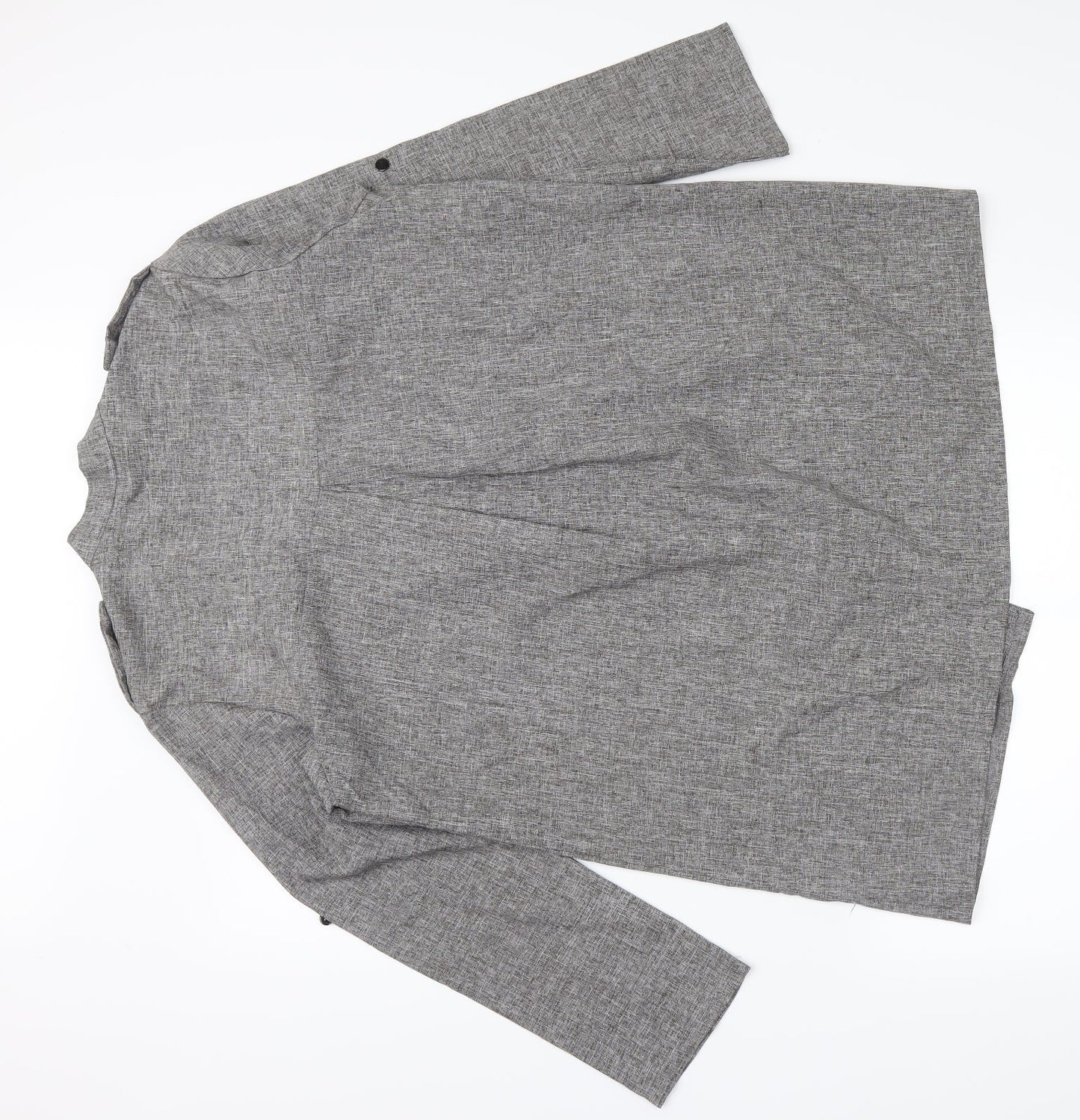 Preworn Womens Grey Geometric  Cardigan Jumper Size L