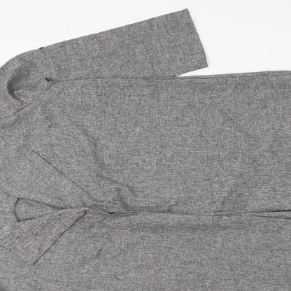Preworn Womens Grey Geometric  Cardigan Jumper Size L