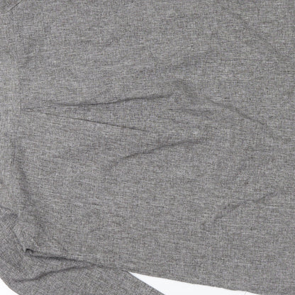 Preworn Womens Grey Geometric  Cardigan Jumper Size L