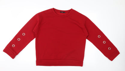 Eight paris Womens Red   Pullover Jumper Size M