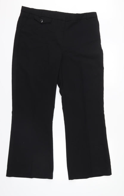 New Look Womens Black   Trousers  Size 14 L28.5 in