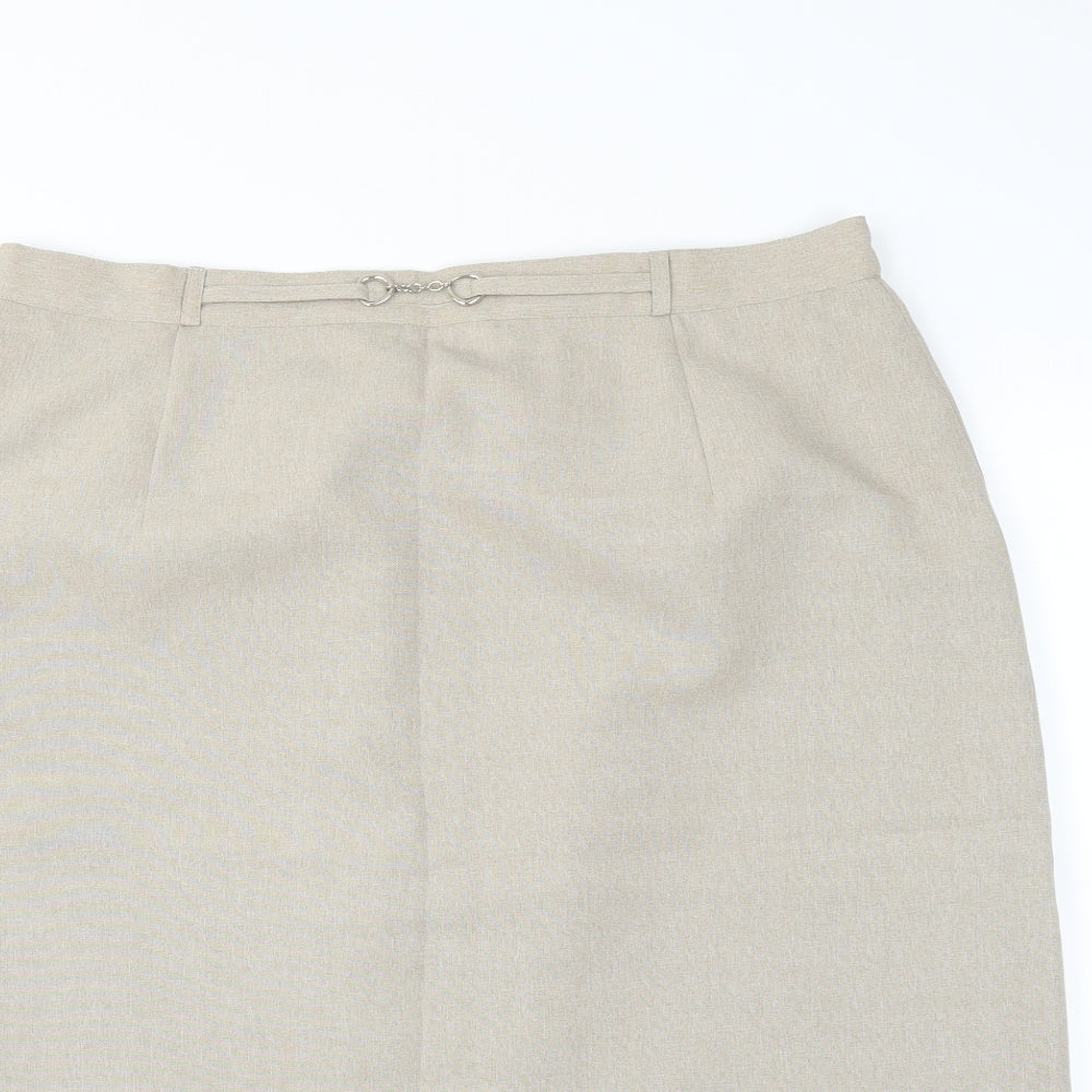 Le Bon Marché Womens Beige   Straight & Pencil Skirt Size 20