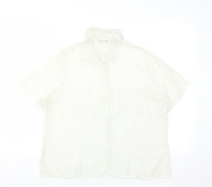 Womens UK Size  Marks and Spencer Ivory Basic Blouse