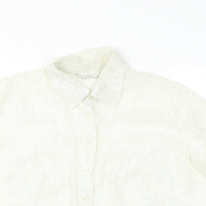 Womens UK Size  Marks and Spencer Ivory Basic Blouse