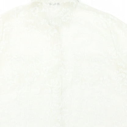 Womens UK Size  Marks and Spencer Ivory Basic Blouse