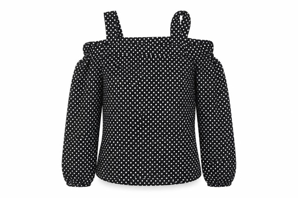 Womens UK Size 4 Primark Black Basic Blouse