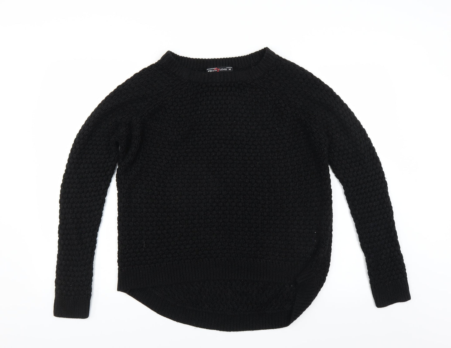 FB Sister Knitwear Womens Black   Pullover Jumper Size M