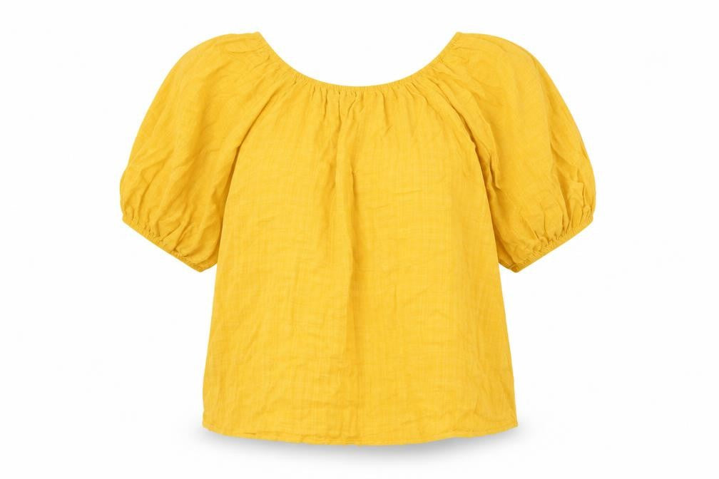 Womens UK Size 12 Primark Yellow Basic Blouse