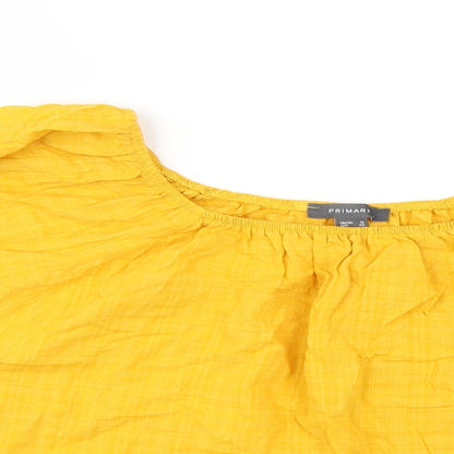 Primark Womens Yellow   Basic Blouse Size 12