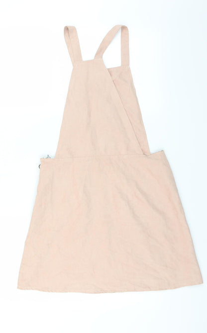 Primark Womens Pink   Pinafore/Dungaree Dress  Size 8